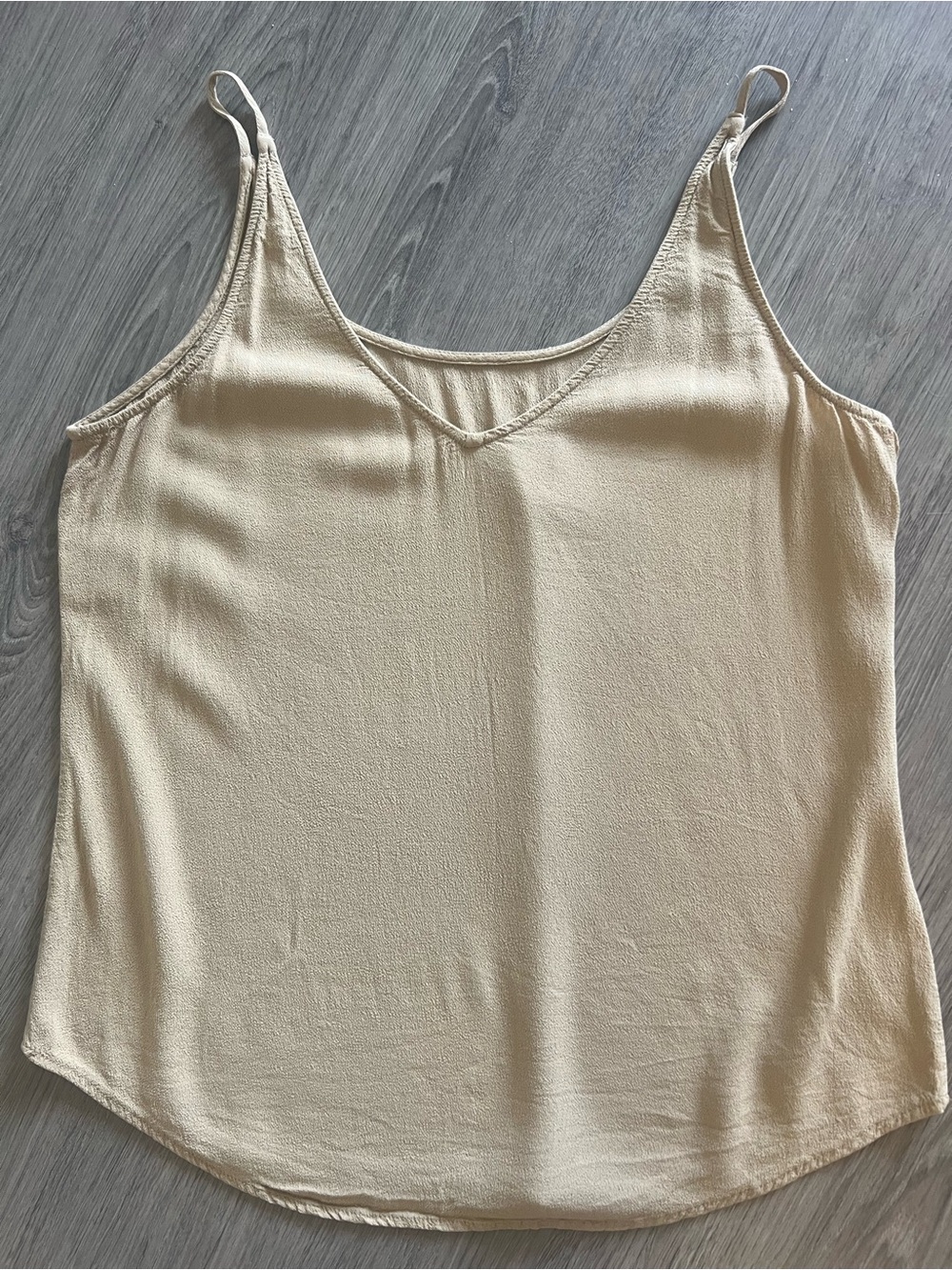 Seed Heritage Tan Spaghetti Strap Camisole Neutral Tank Top